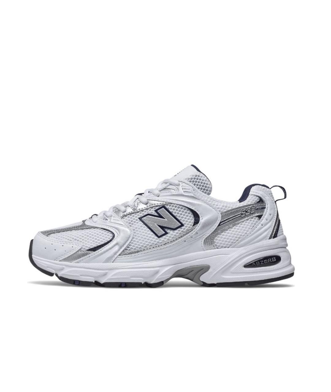 NEW BALANCE Белые замшевые кроссовки, фото 3