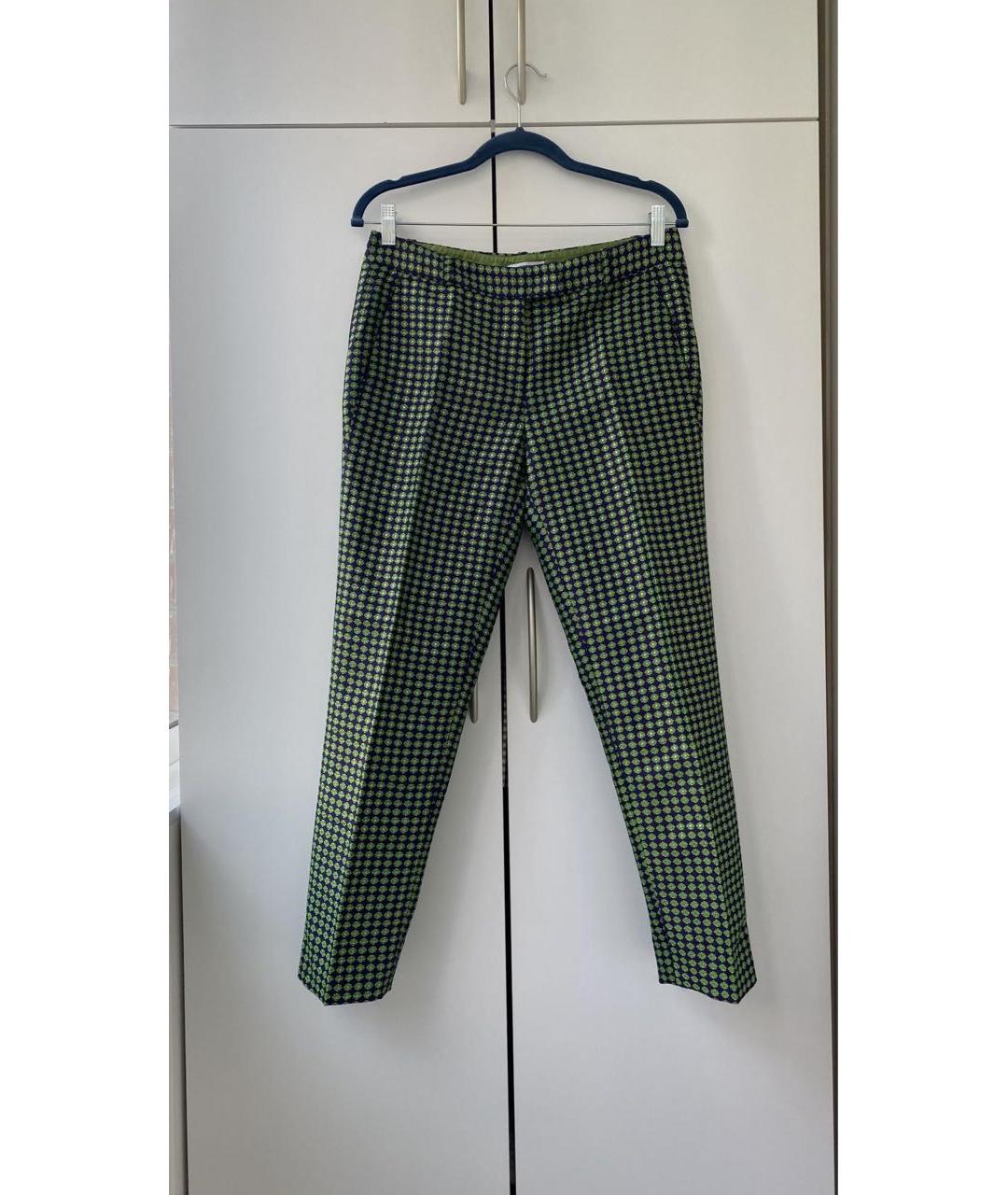 MOSCHINO Зеленые полиэстеровые брюки узкие, фото 9