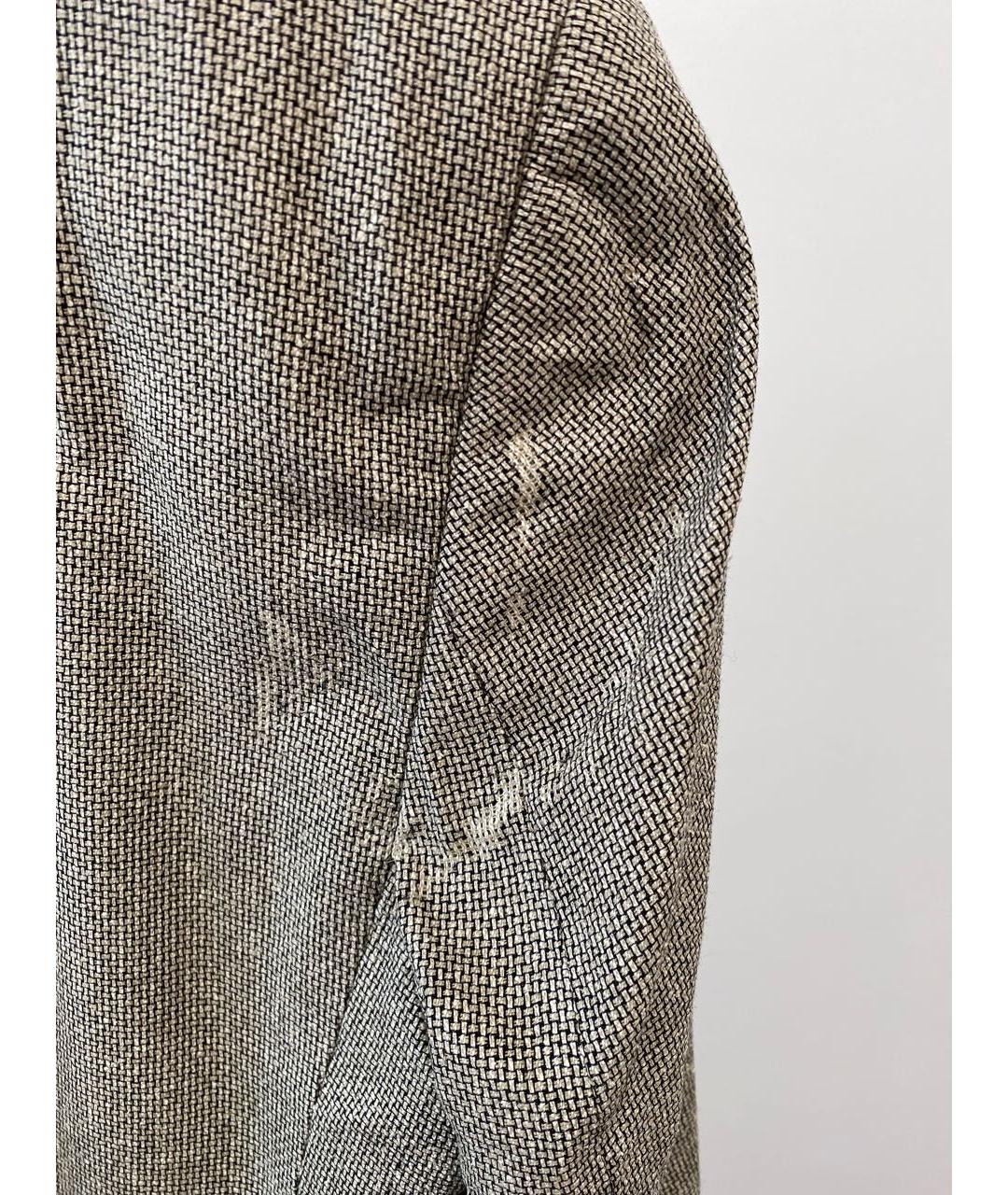 KARL LAGERFELD Серый шелковый пиджак, фото 6
