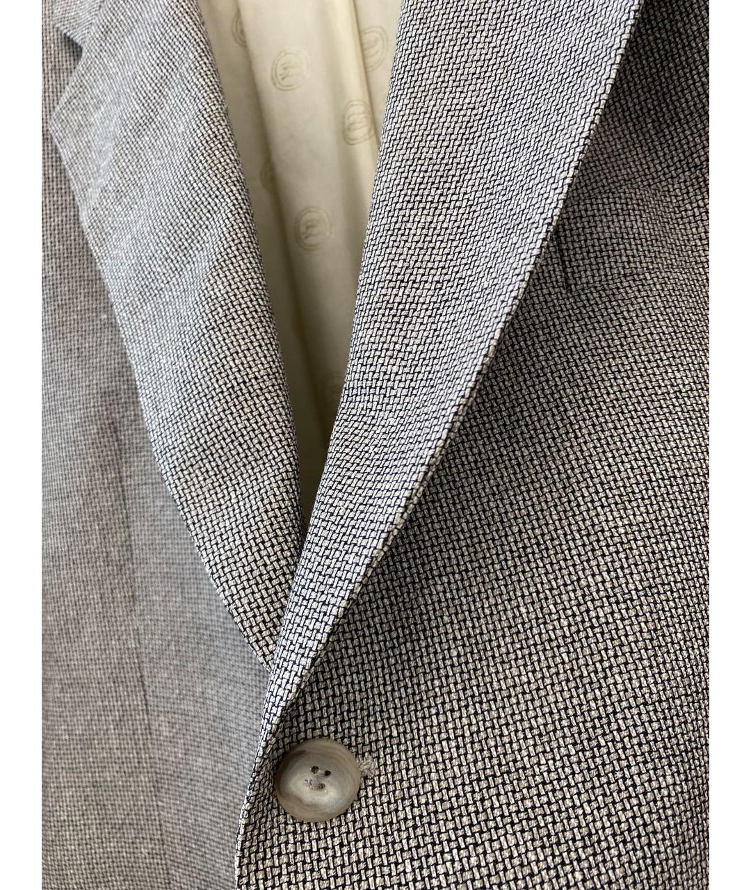 KARL LAGERFELD Серый шелковый пиджак, фото 4