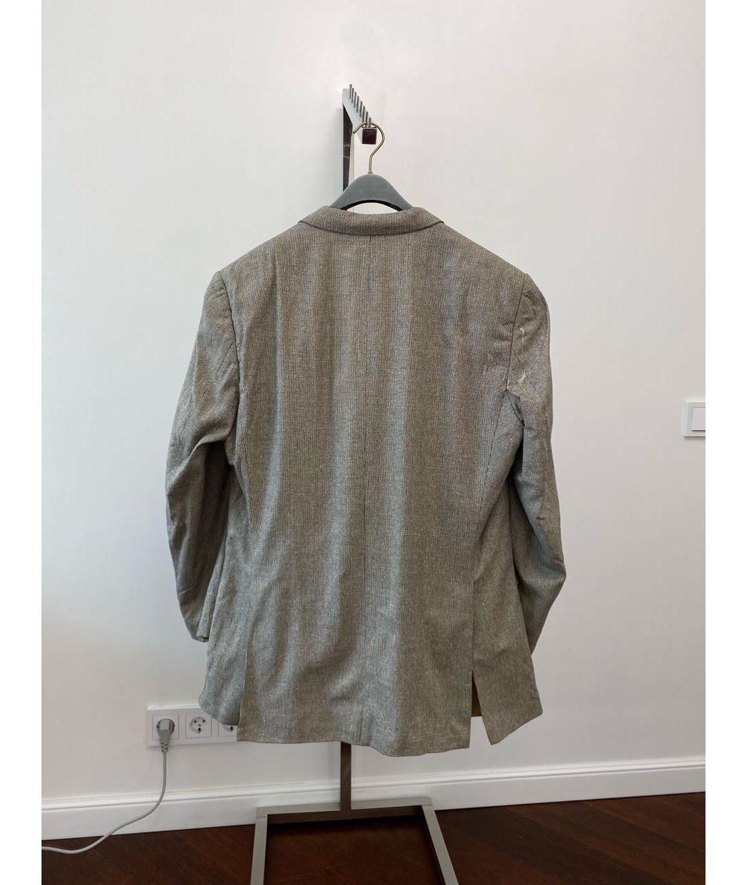 KARL LAGERFELD Серый шелковый пиджак, фото 2