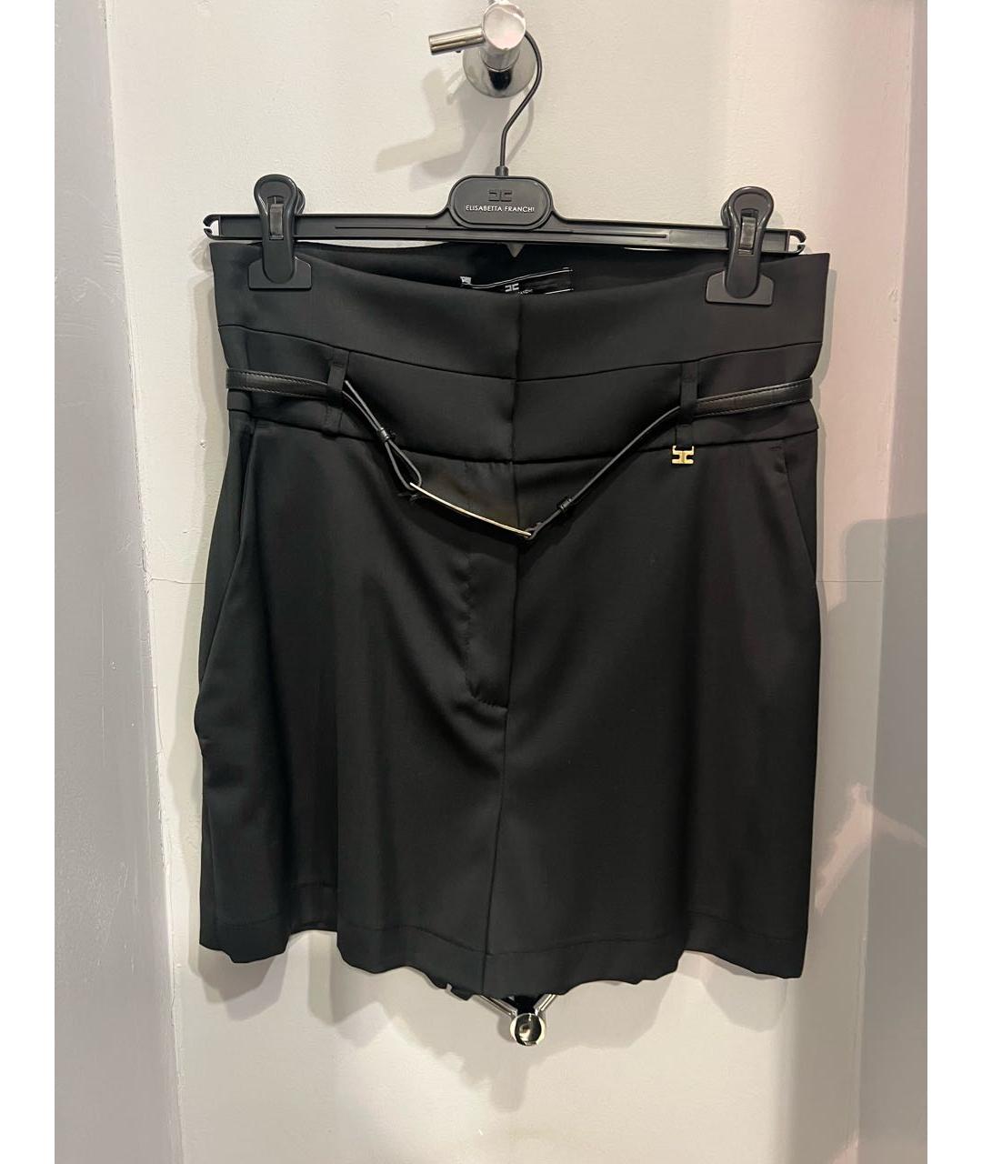 ELISABETTA FRANCHI Черные шорты, фото 5