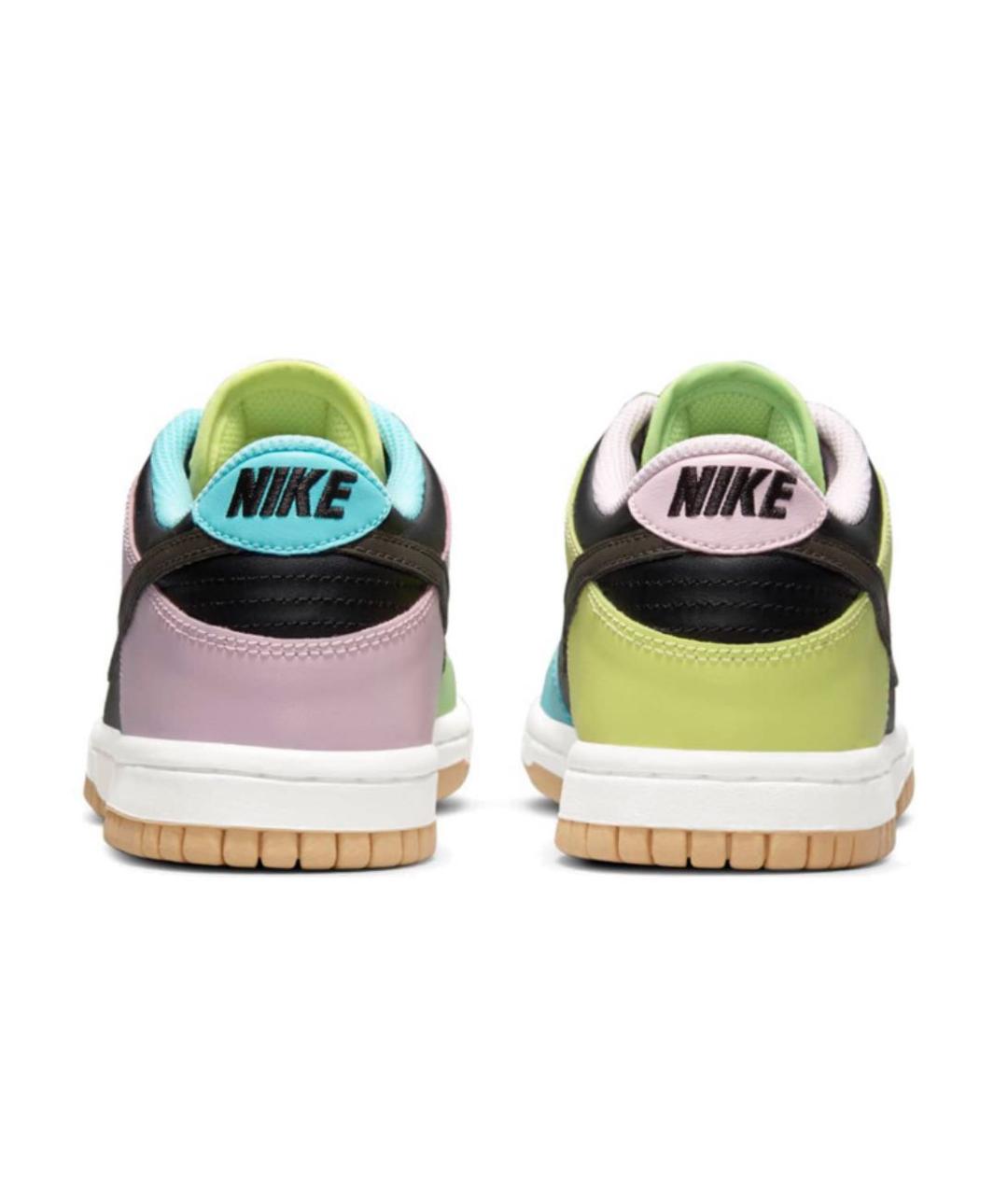 NIKE Мульти кожаные низкие кроссовки / кеды, фото 4