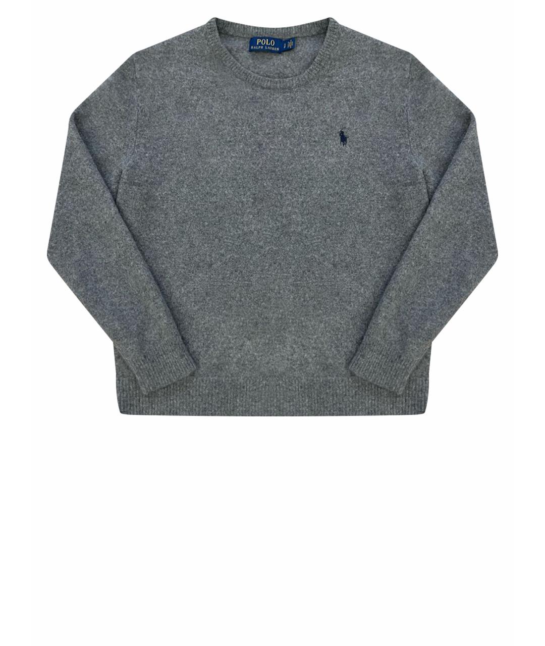 POLO RALPH LAUREN Антрацитовый шерстяной джемпер / свитер, фото 1
