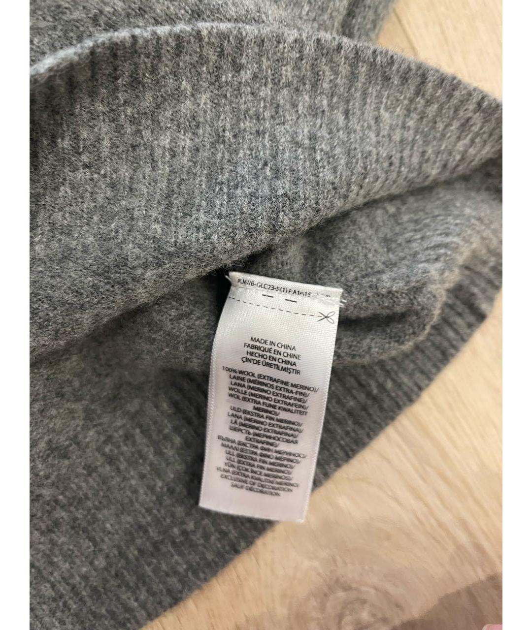 POLO RALPH LAUREN Антрацитовый шерстяной джемпер / свитер, фото 4