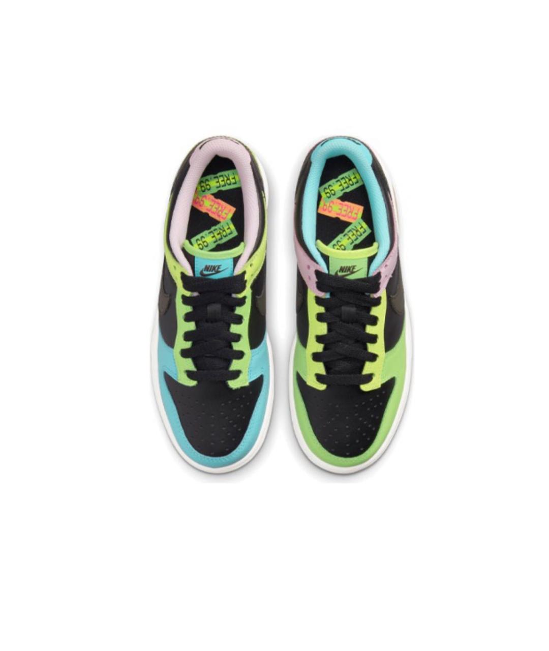 NIKE Мульти кожаные низкие кроссовки / кеды, фото 2