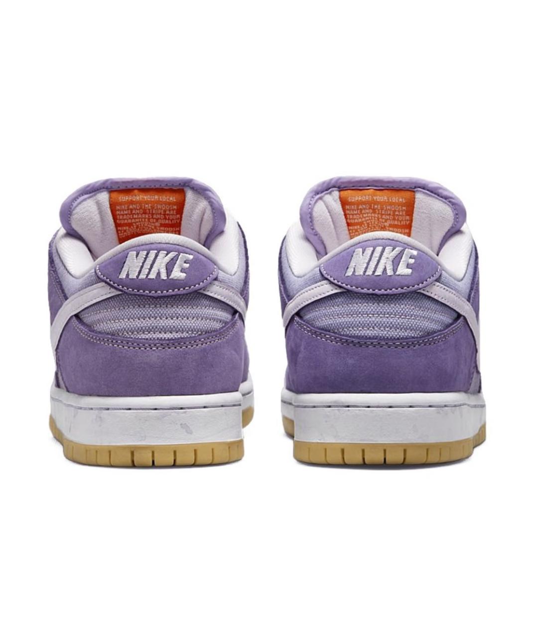 NIKE Фиолетовые замшевые низкие кроссовки / кеды, фото 4