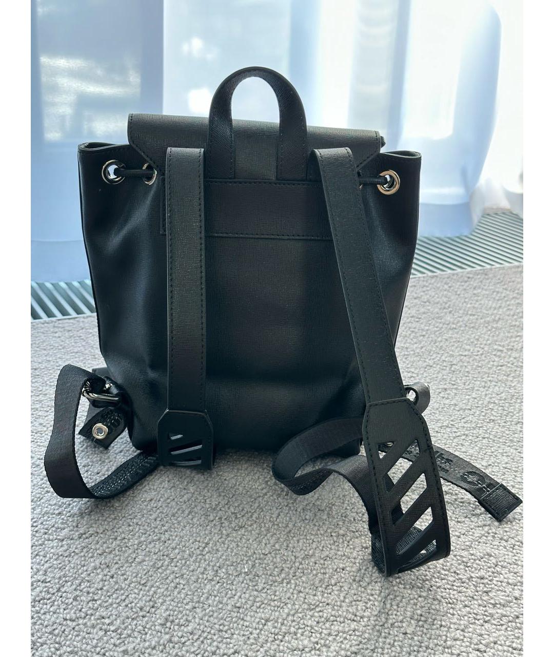 OFF-WHITE Черный рюкзак из искусственной кожи, фото 3