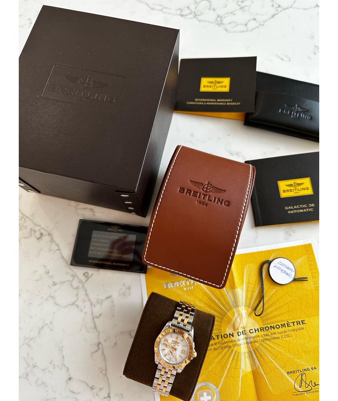 BREITLING Золотые часы из розового золота, фото 4