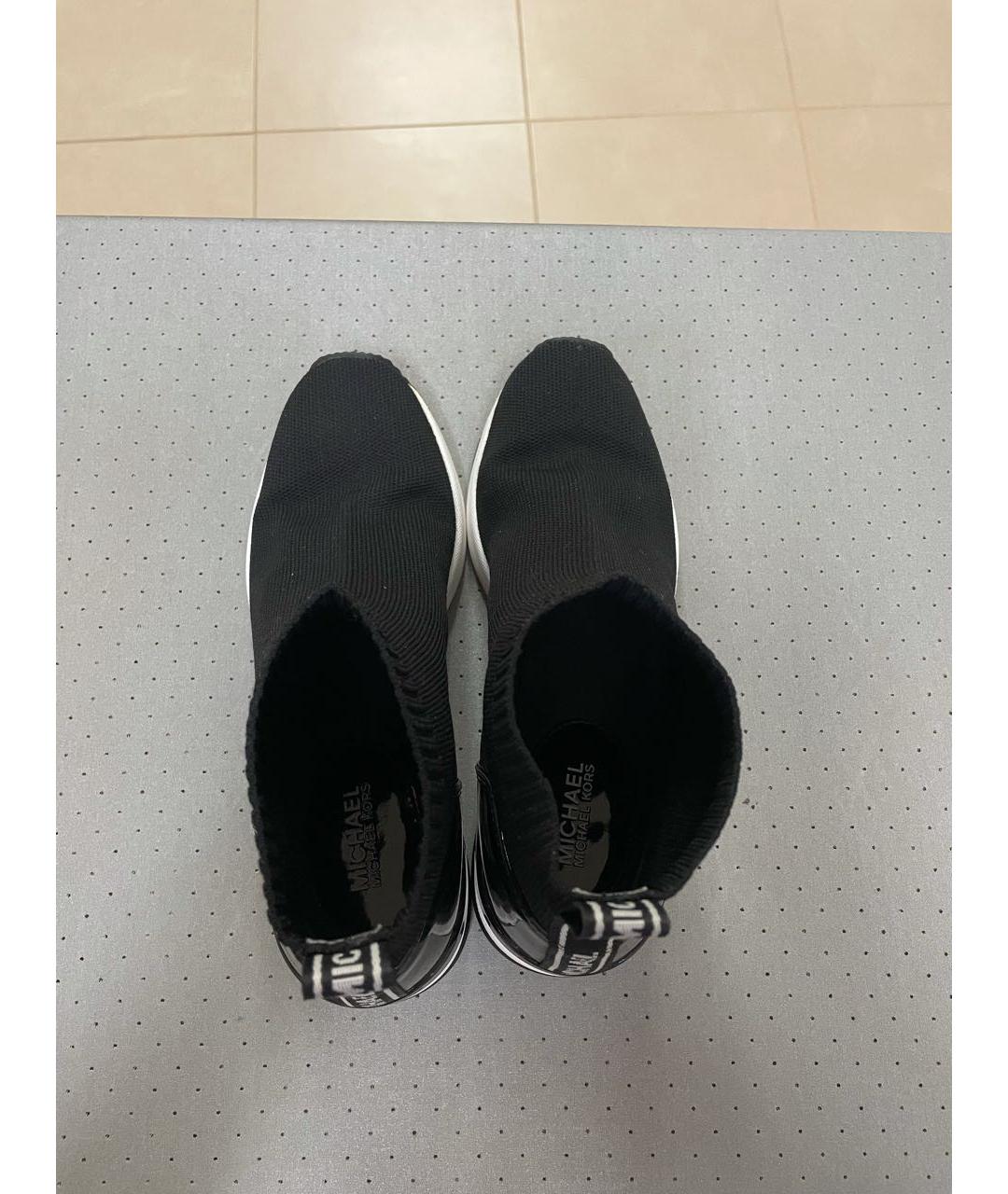 MICHAEL KORS Черные текстильные кроссовки, фото 3