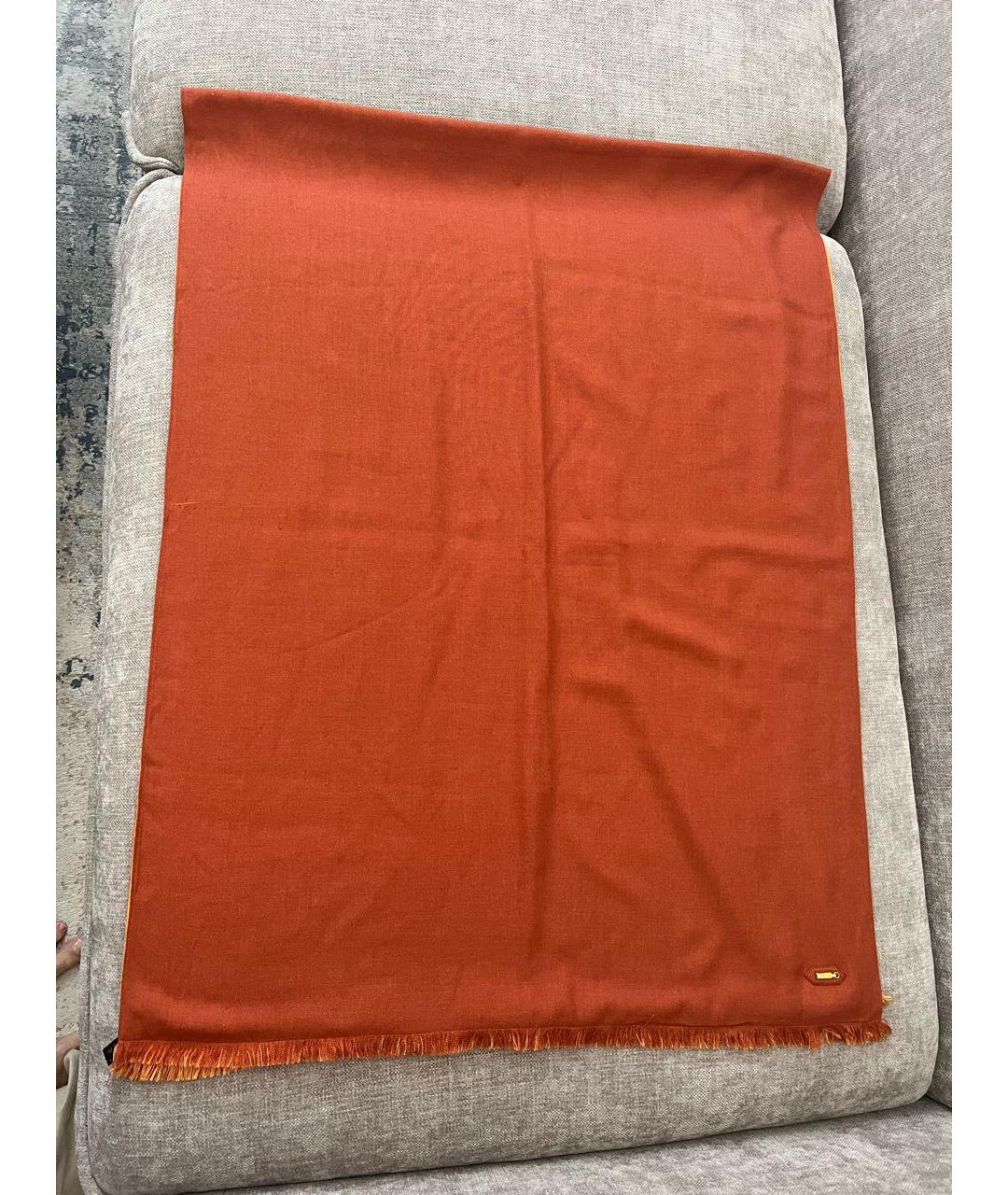 ZILLI Оранжевый шарф, фото 5