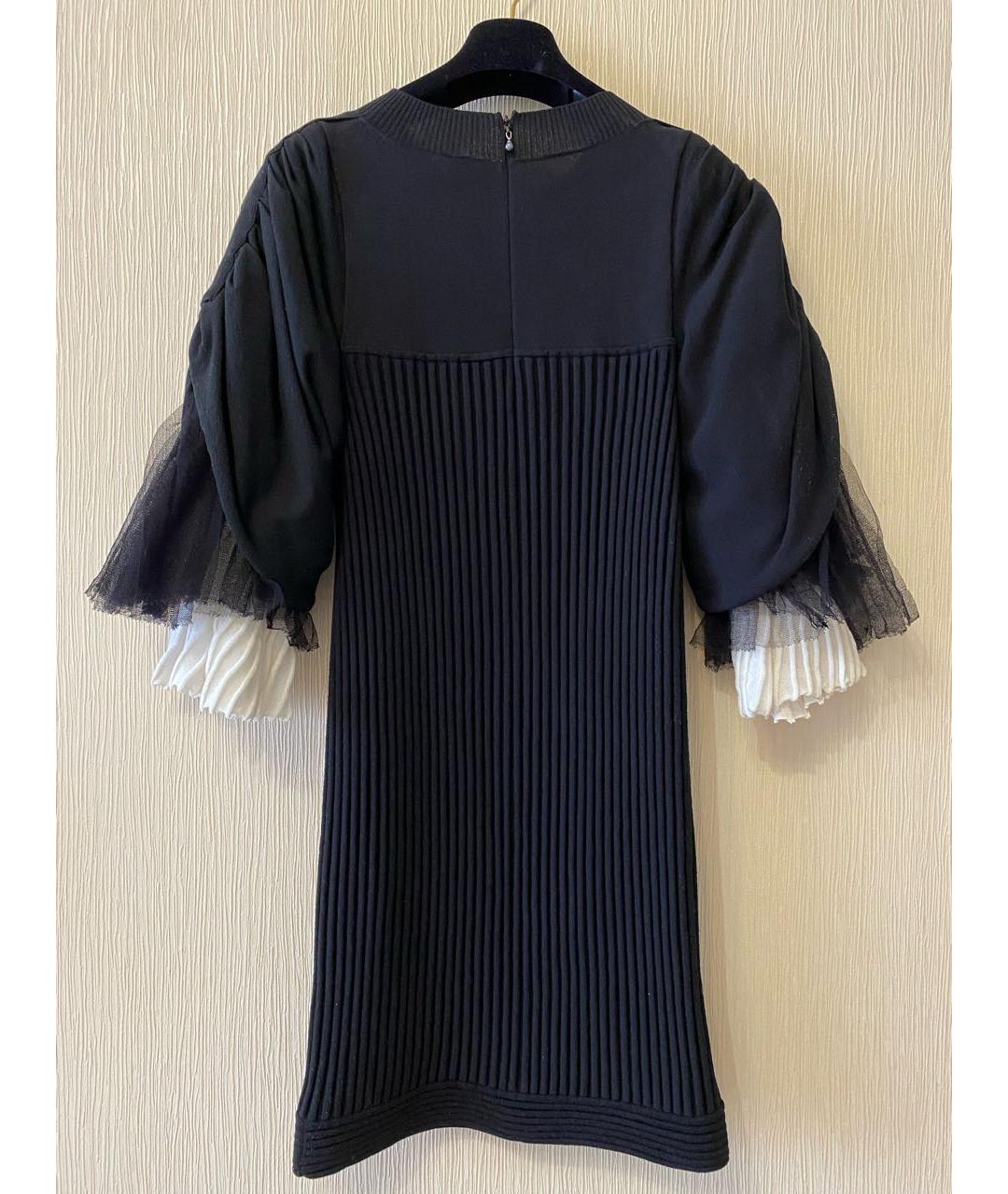 CHANEL PRE-OWNED Черное хлопковое платье, фото 2