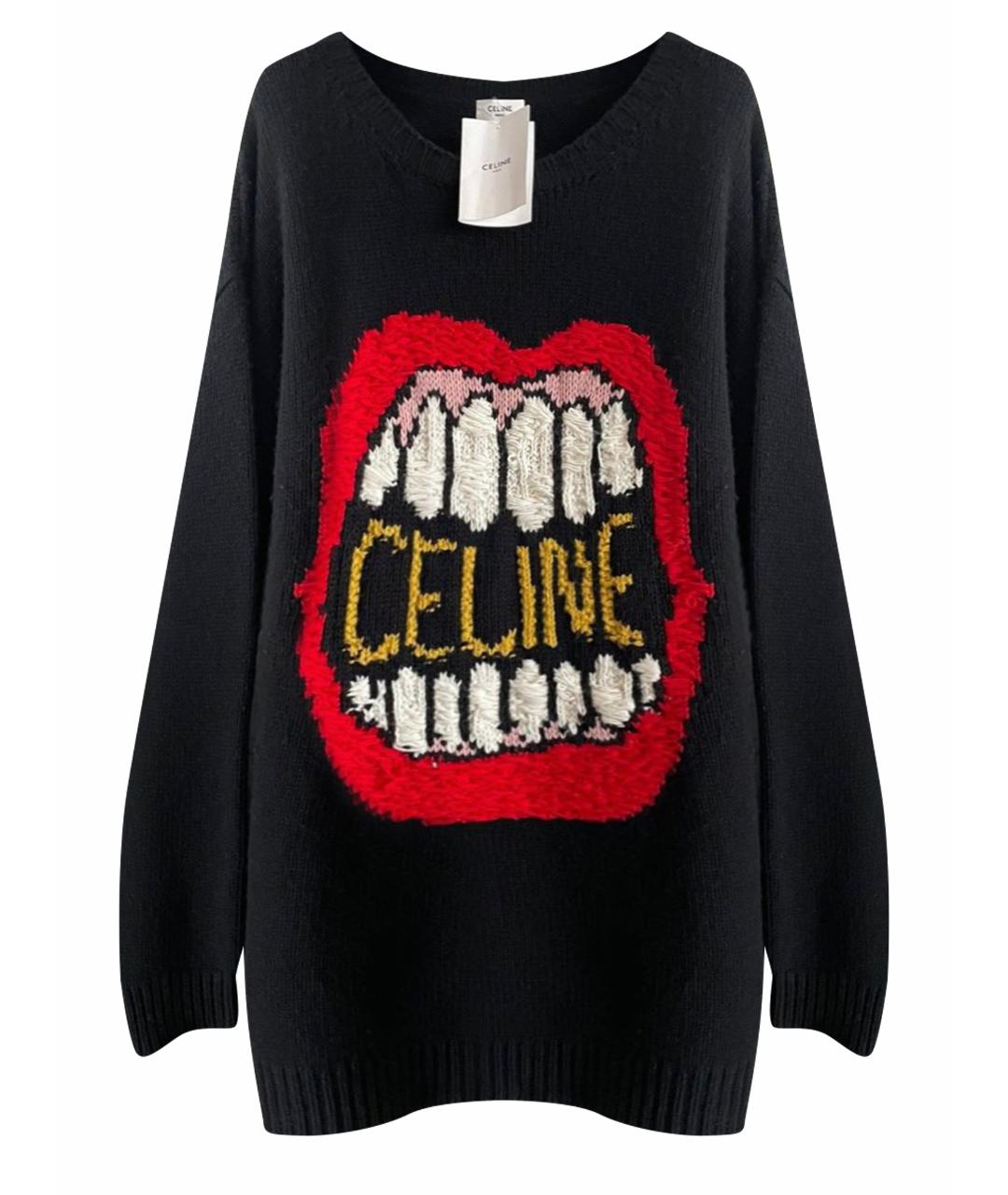 CELINE PRE-OWNED Черный шерстяной джемпер / свитер, фото 1