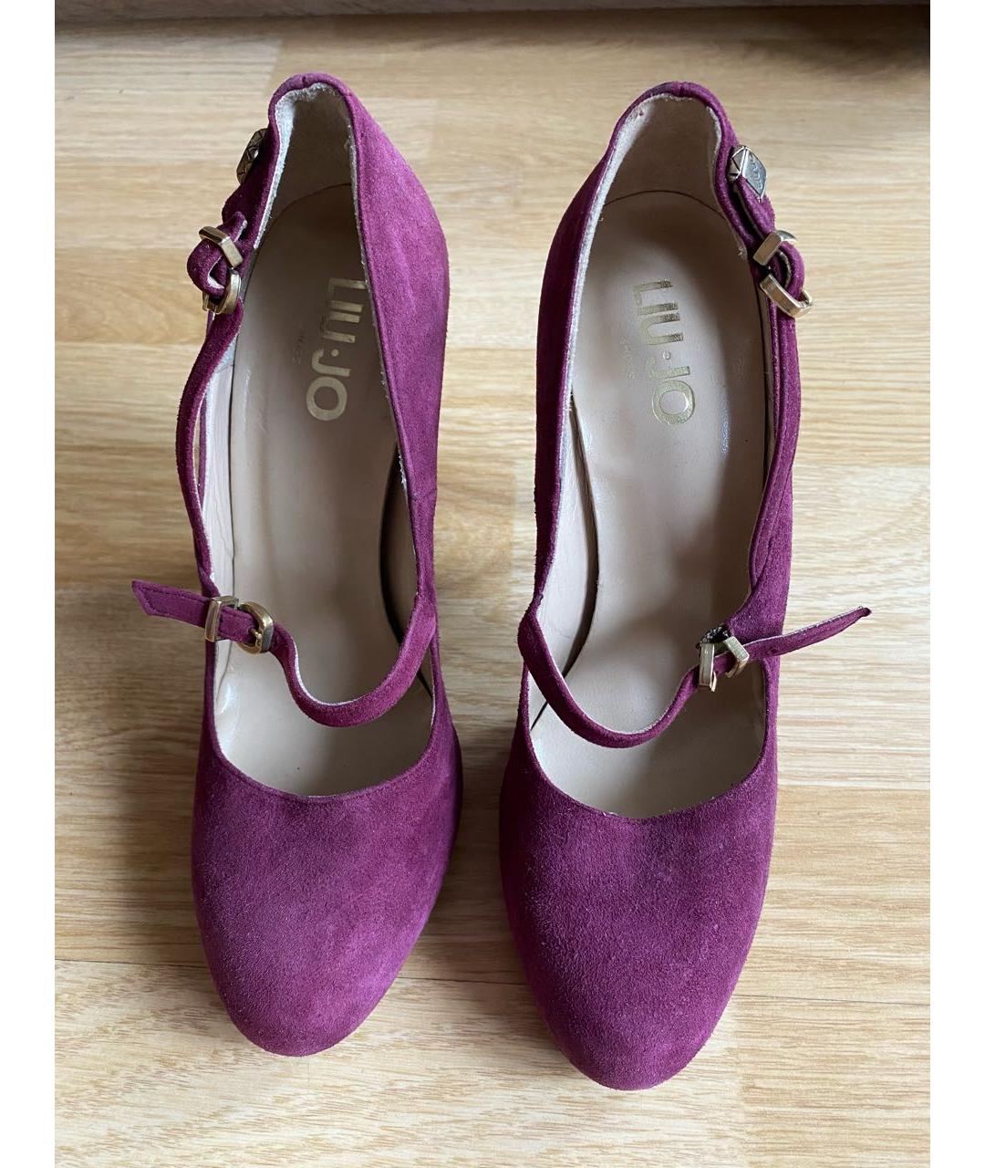 LIU JO Фиолетовые замшевые туфли, фото 2