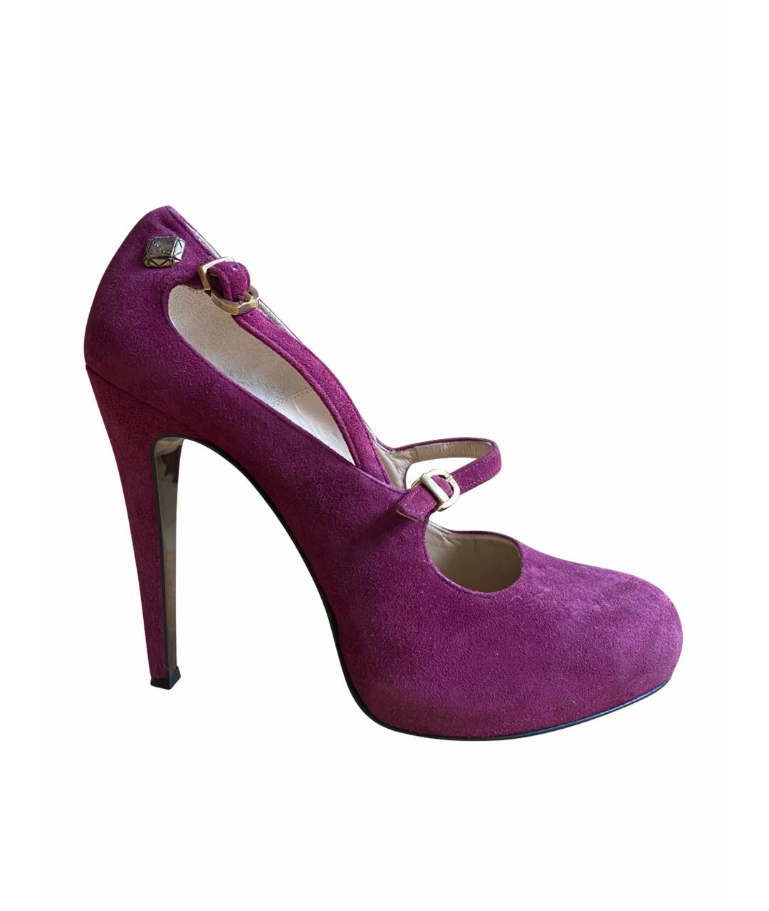 LIU JO Фиолетовые замшевые туфли, фото 1