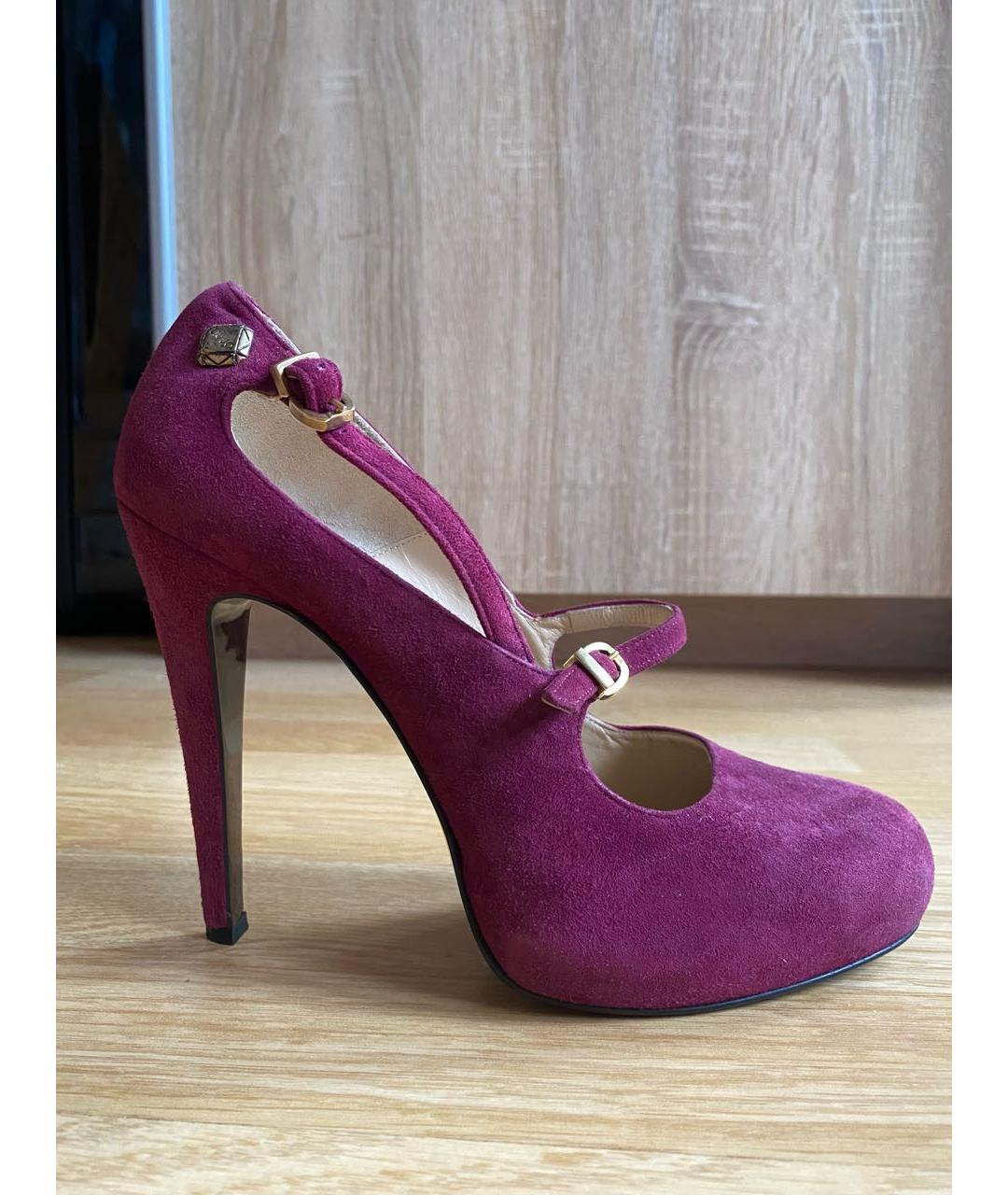 LIU JO Фиолетовые замшевые туфли, фото 7