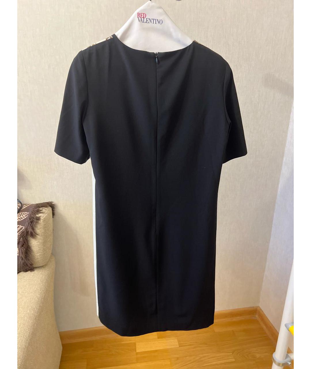 MOSCHINO Черное полиэстеровое повседневное платье, фото 2