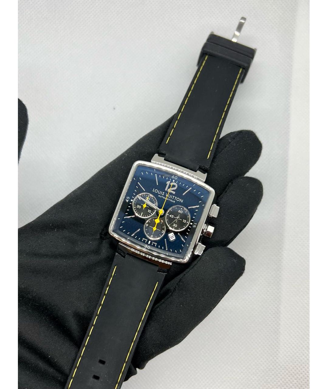 LOUIS VUITTON PRE-OWNED Черные металлические часы, фото 5