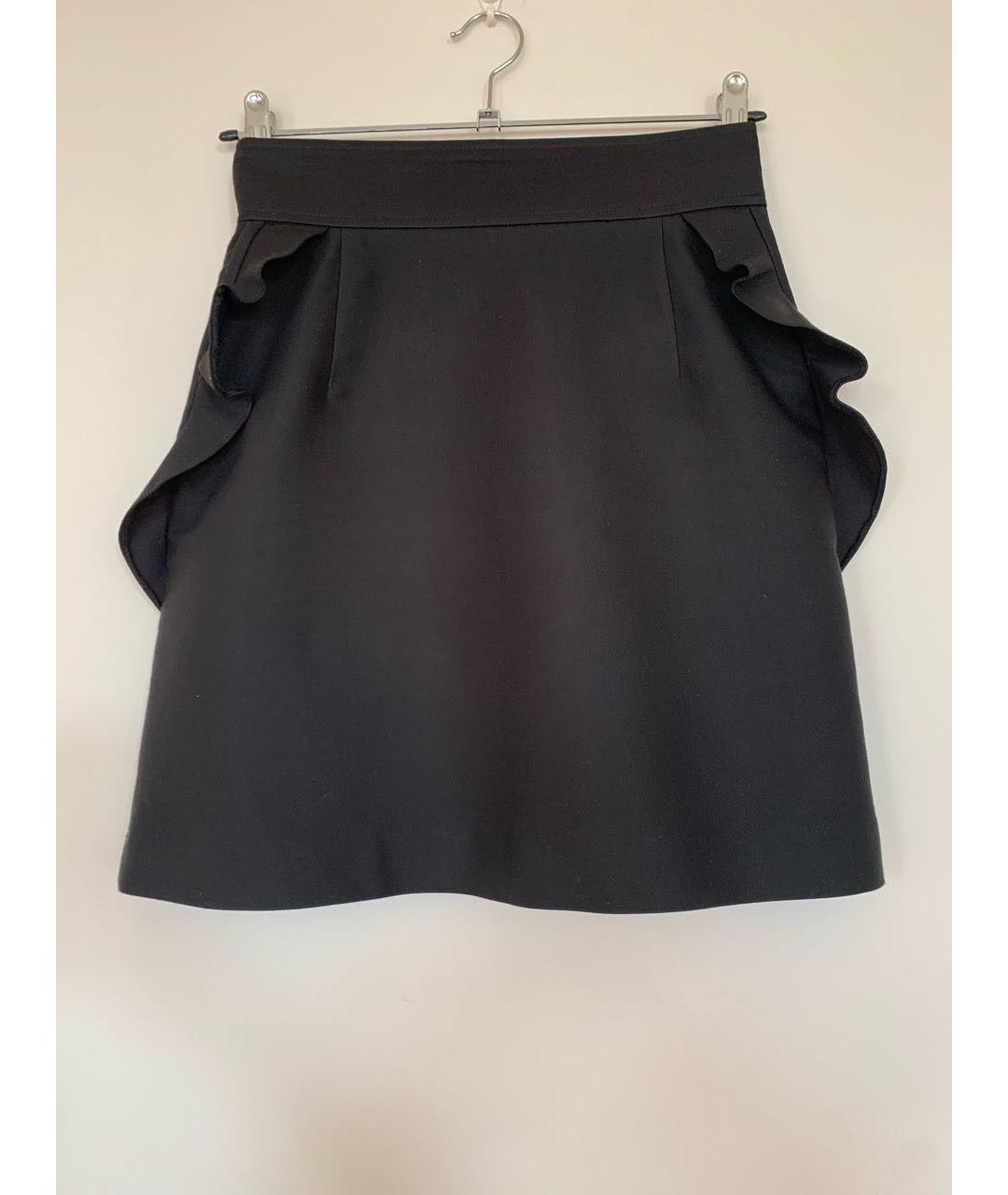 SANDRO Черная хлопковая юбка мини, фото 5