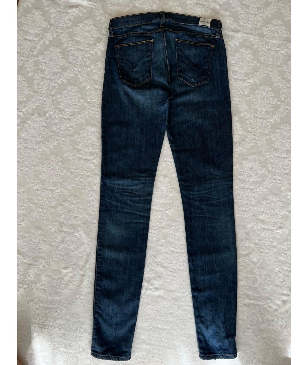 HUDSON Синие хлопко-лиоцелловые джинсы слим, фото 2