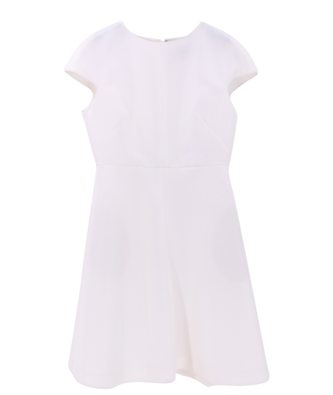 VALENTINO Белое шелковое повседневное платье, фото 1