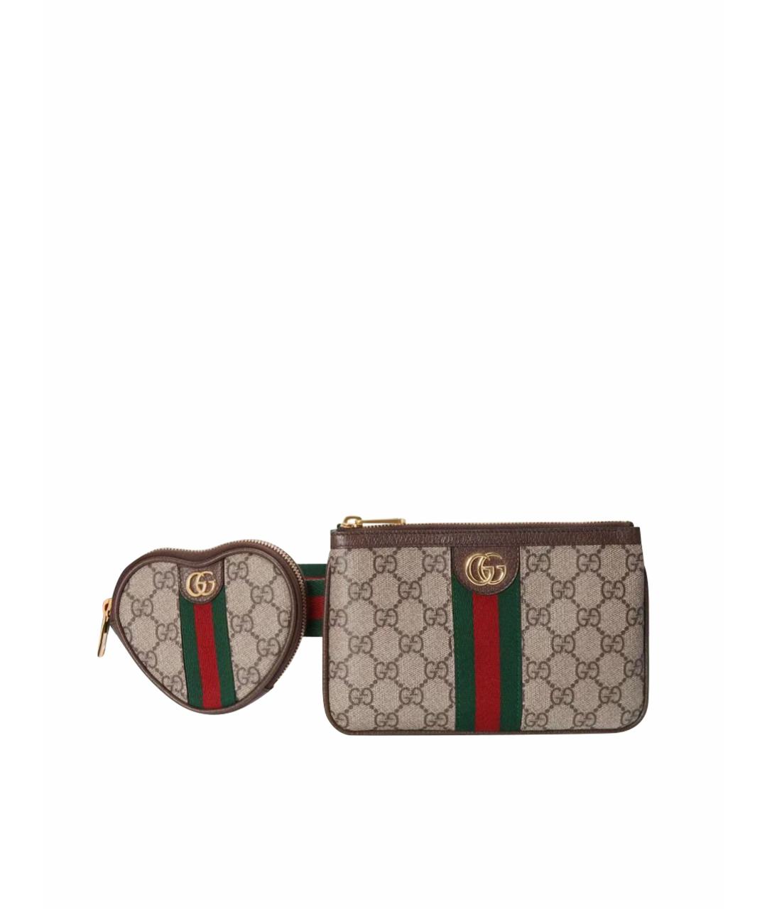 GUCCI Бежевая поясная сумка, фото 1