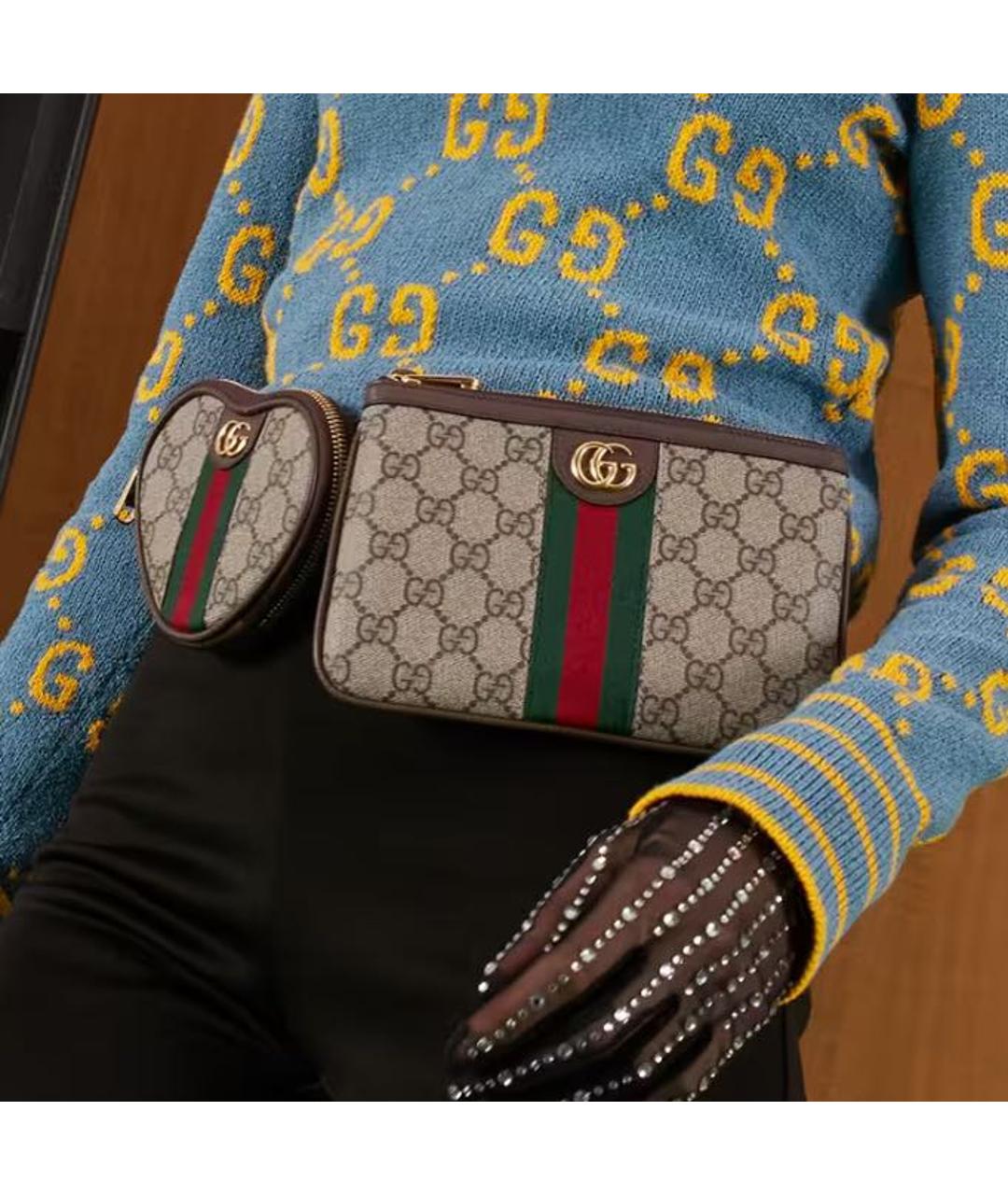 GUCCI Бежевая поясная сумка, фото 3