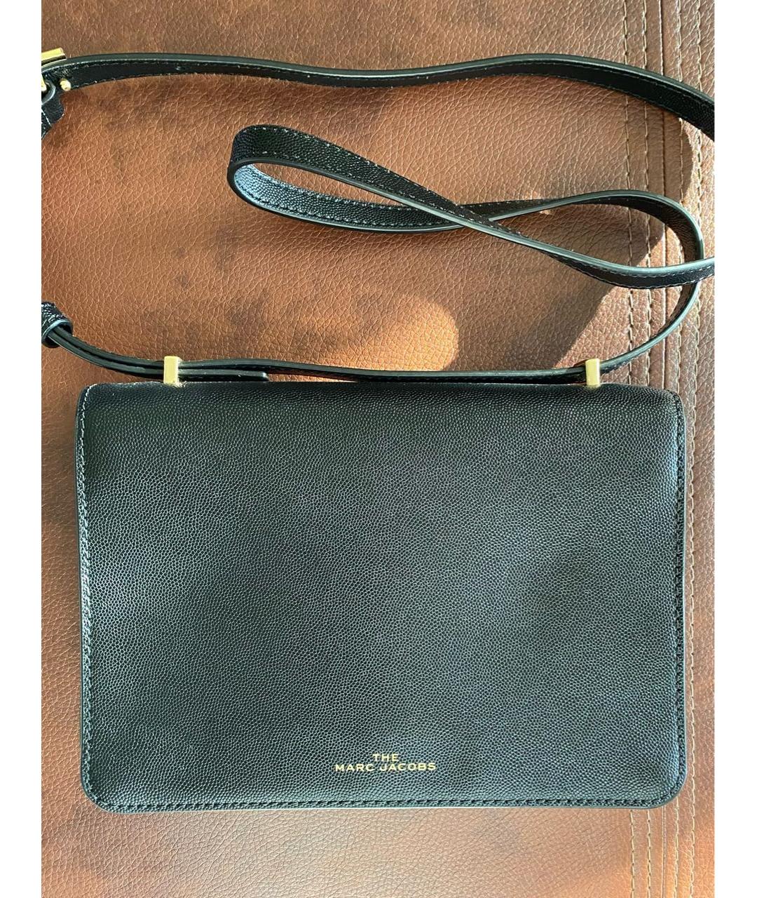 MARC JACOBS Черная кожаная сумка через плечо, фото 3