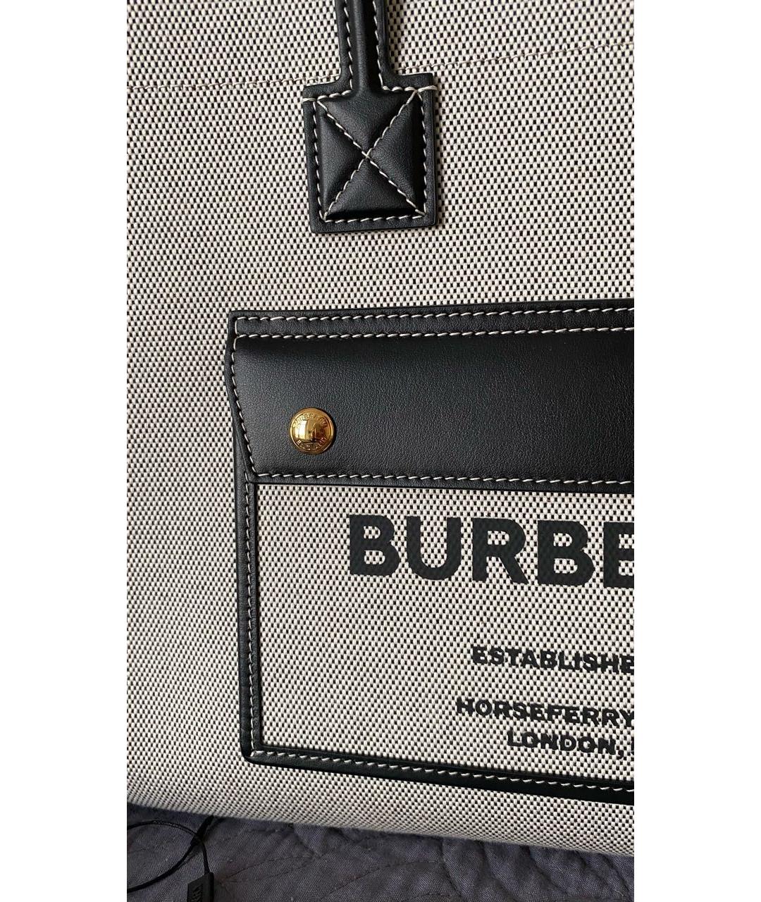 BURBERRY Черная сумка тоут, фото 5