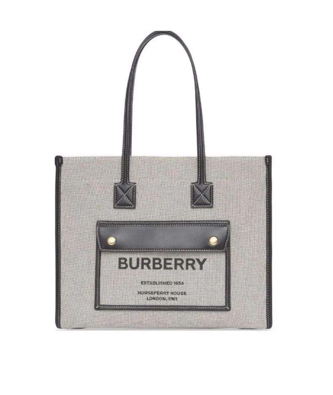 BURBERRY Черная сумка тоут, фото 1