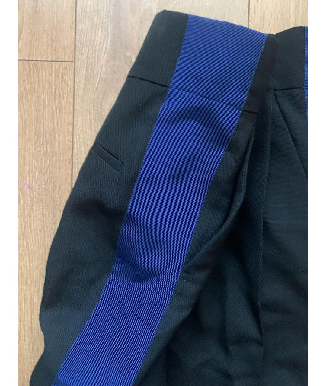 HAIDER ACKERMANN Черные шерстяные прямые брюки, фото 2