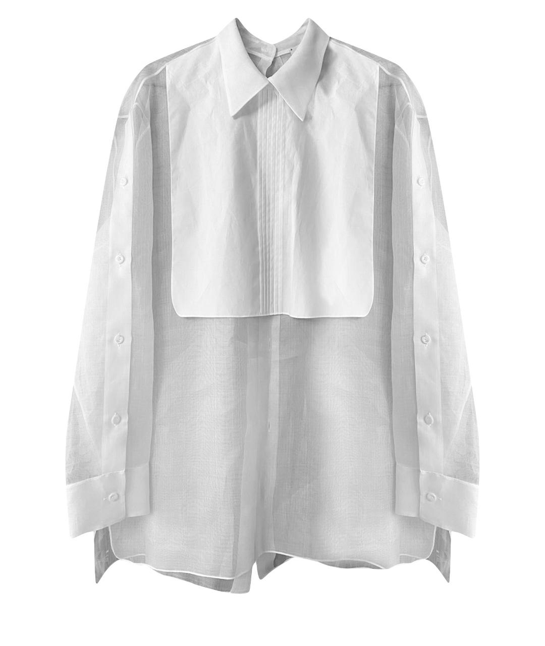 FENDI Белая шелковая рубашка, фото 1