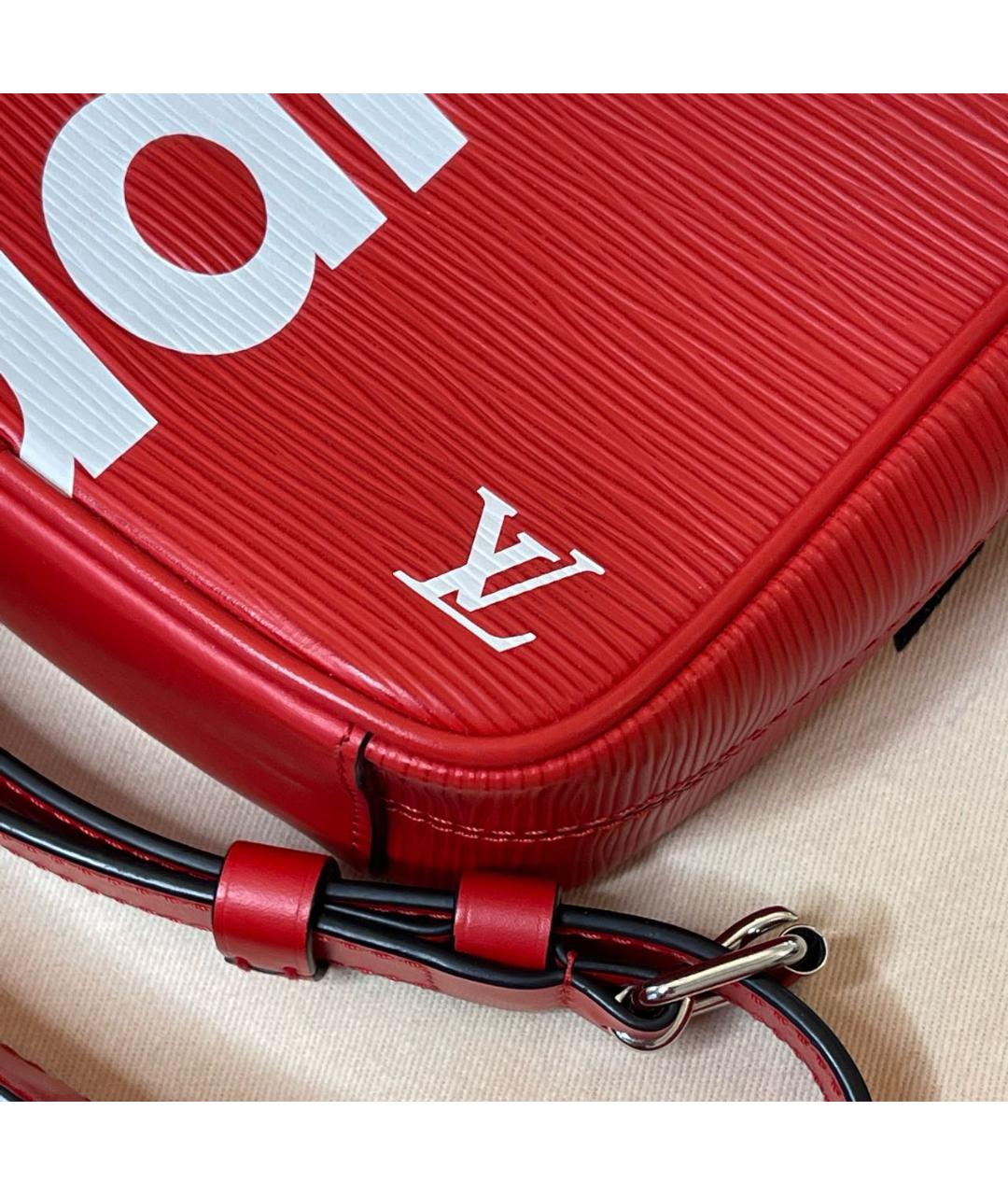LOUIS VUITTON Красная сумка через плечо, фото 4