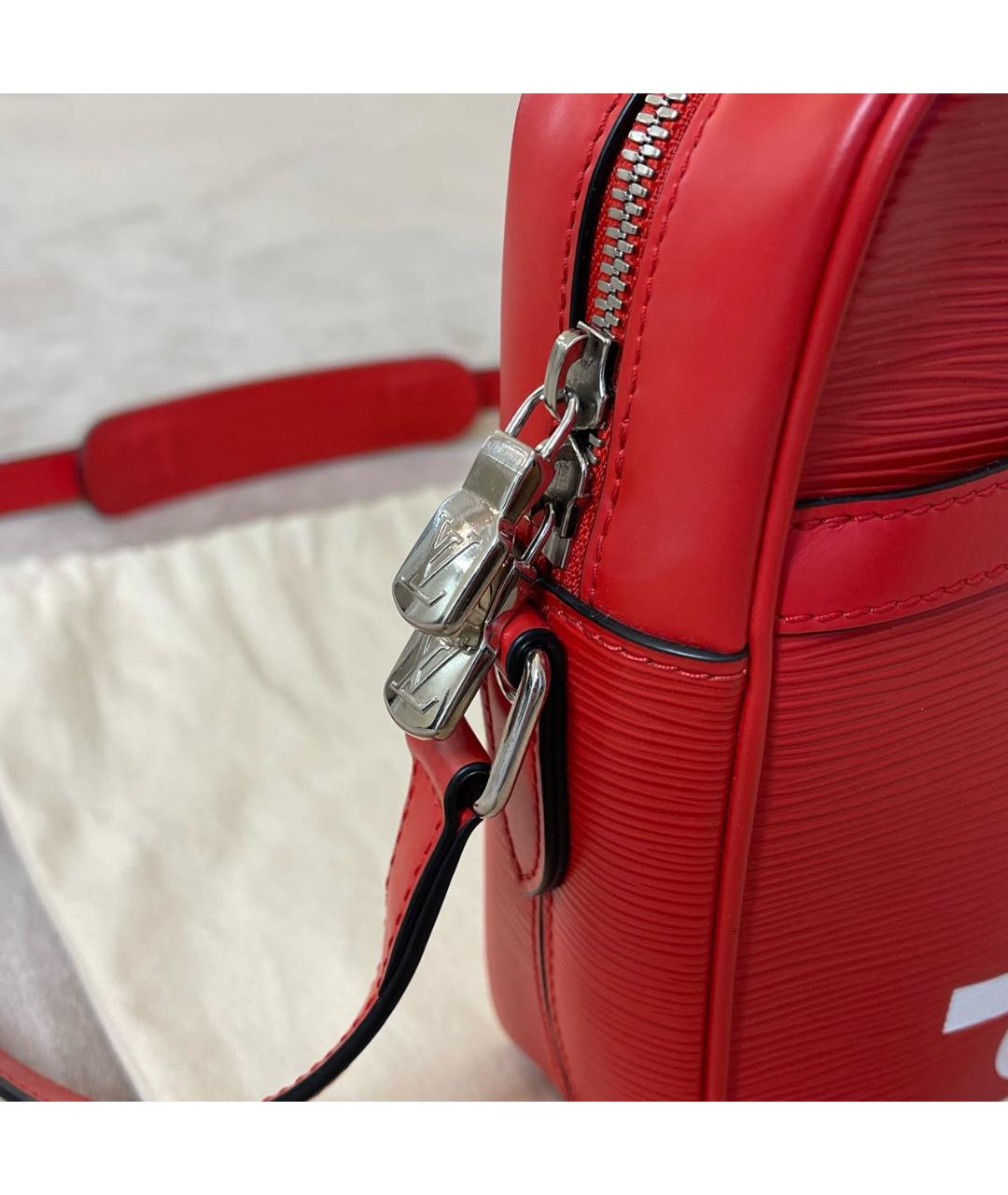 LOUIS VUITTON Красная сумка через плечо, фото 6