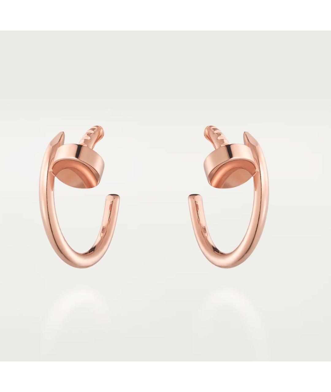 CARTIER Розовые серьги из розового золота, фото 6