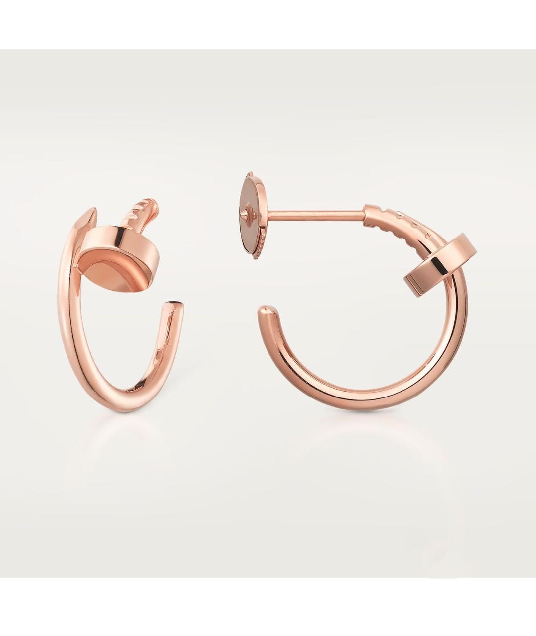 CARTIER Розовые серьги из розового золота, фото 2