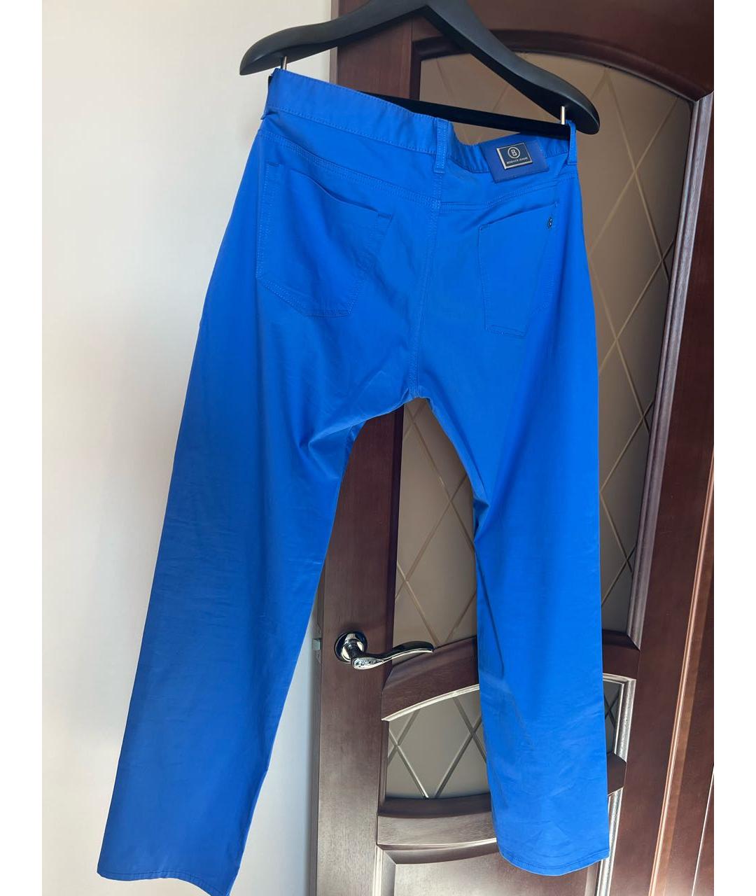 BOGNER Синие хлопко-эластановые прямые джинсы, фото 2