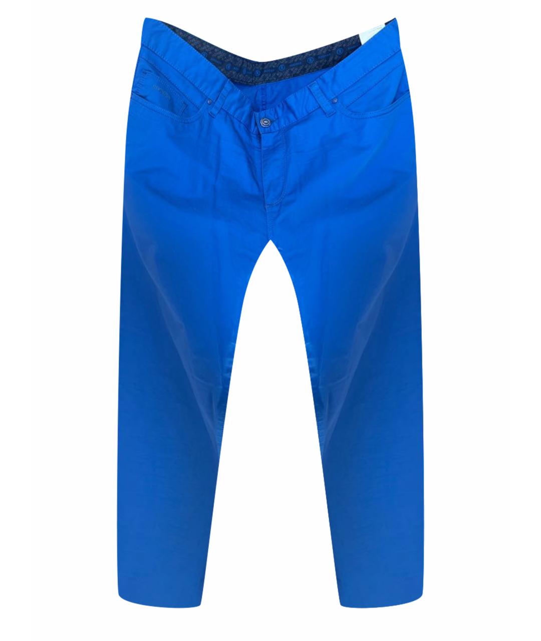 BOGNER Синие хлопко-эластановые прямые джинсы, фото 1