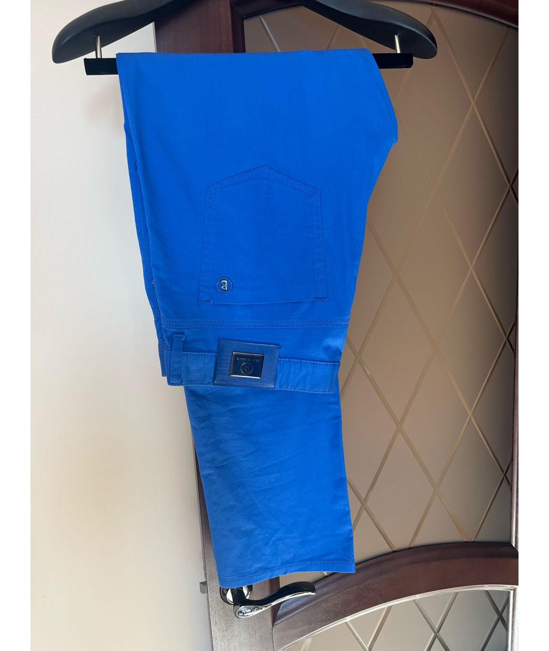 BOGNER Синие хлопко-эластановые прямые джинсы, фото 3