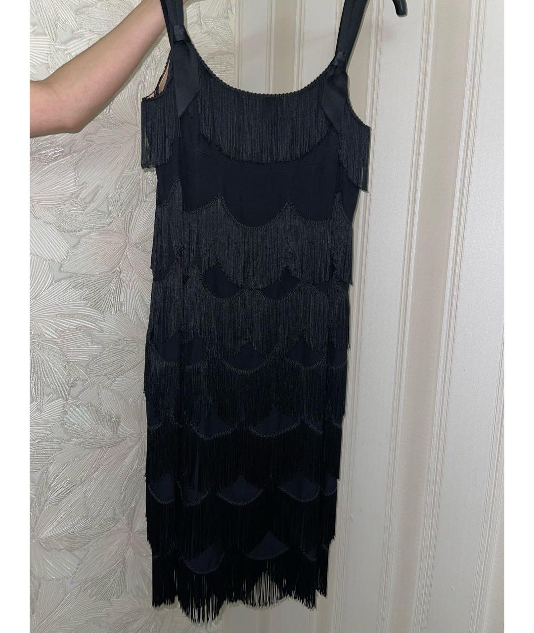 MARC JACOBS Черное вискозное коктейльное платье, фото 6
