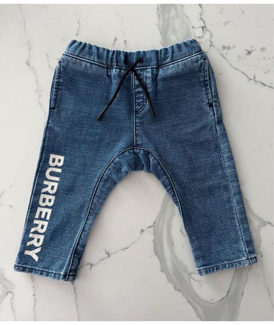 BURBERRY Синие деним детские джинсы, фото 6