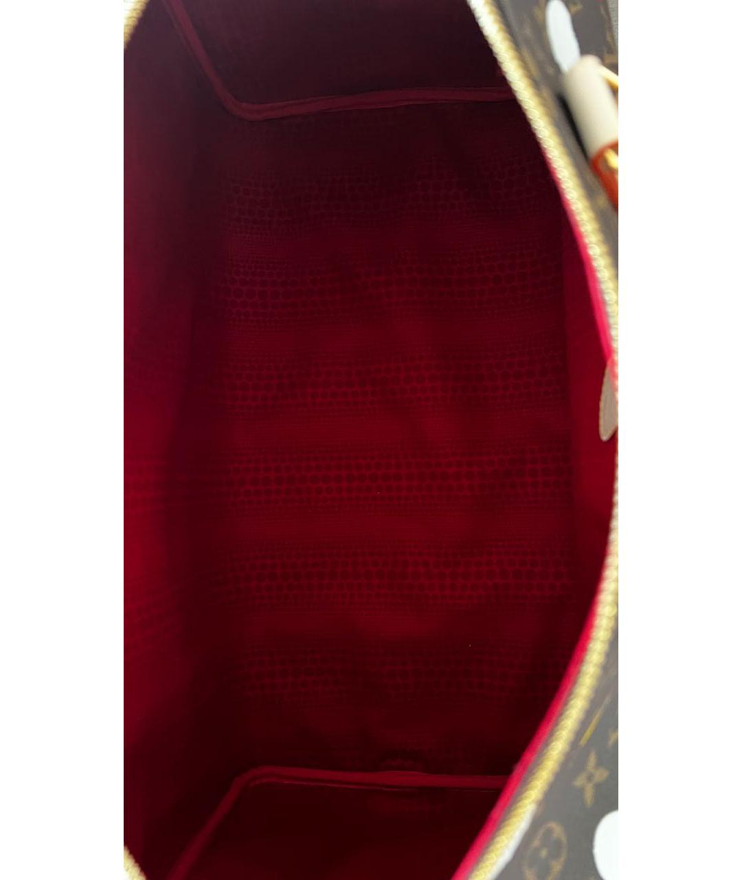 LOUIS VUITTON Коричневая кожаная дорожная/спортивная сумка, фото 8