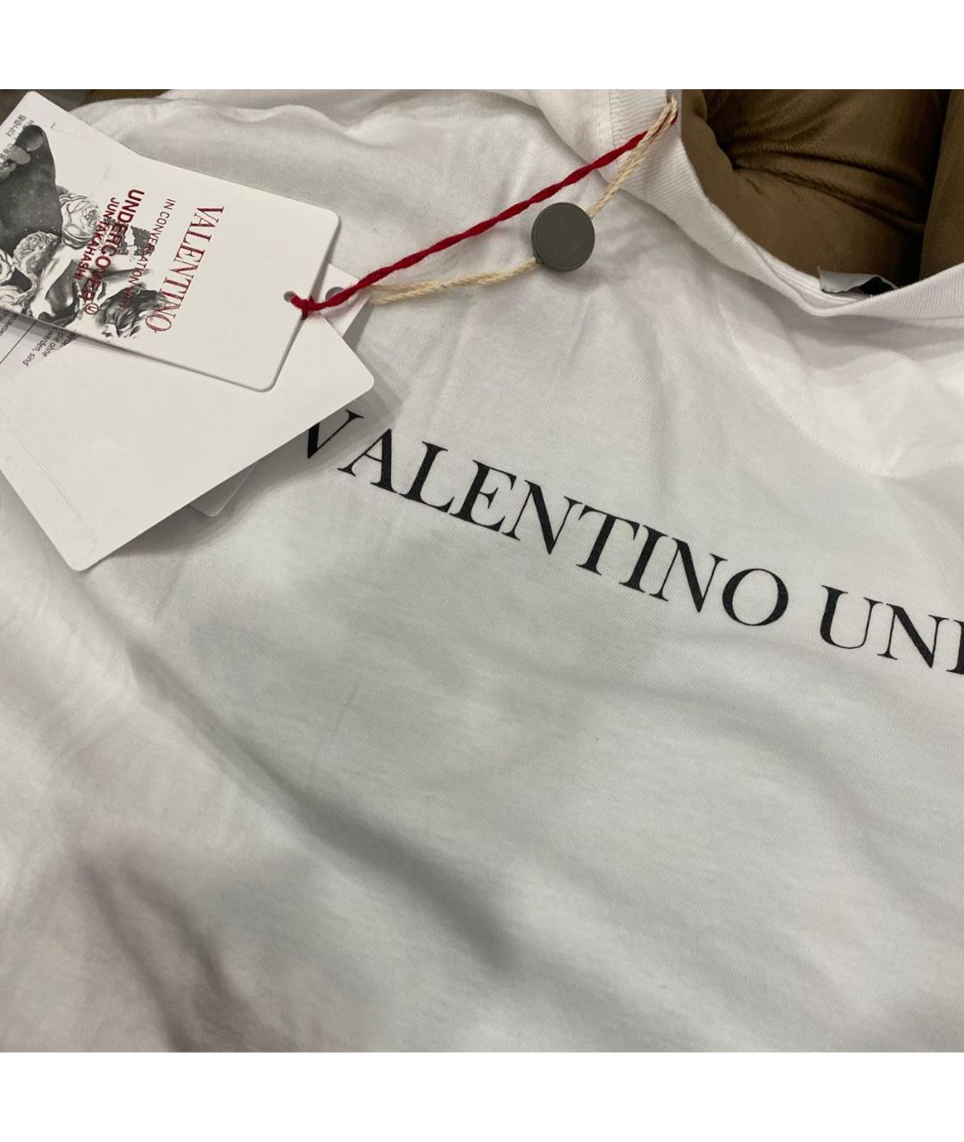 VALENTINO Белая хлопковая футболка, фото 6