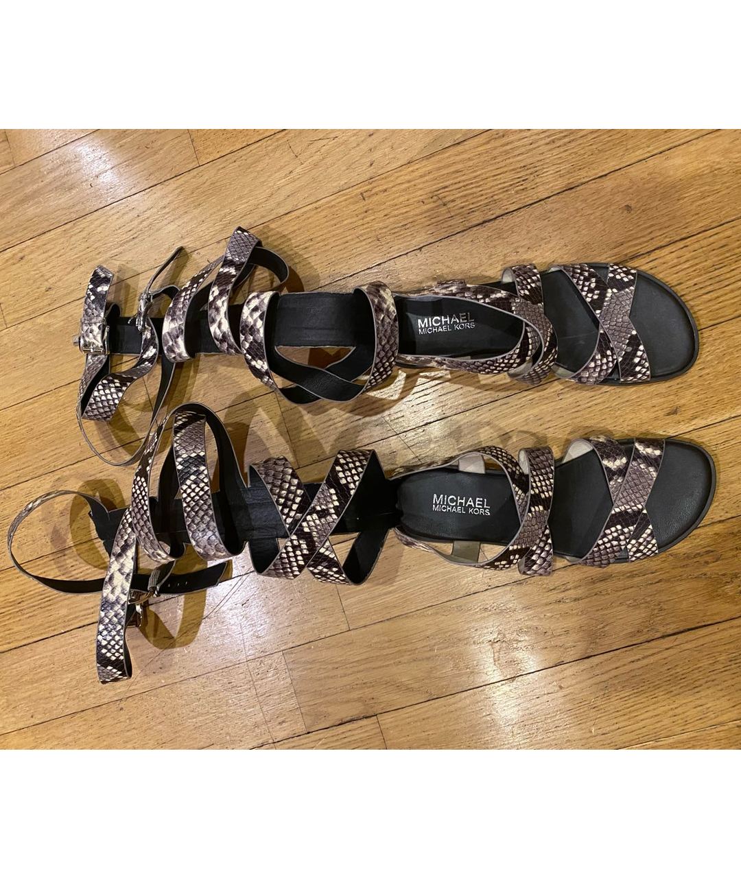MICHAEL KORS Мульти кожаные сандалии, фото 3