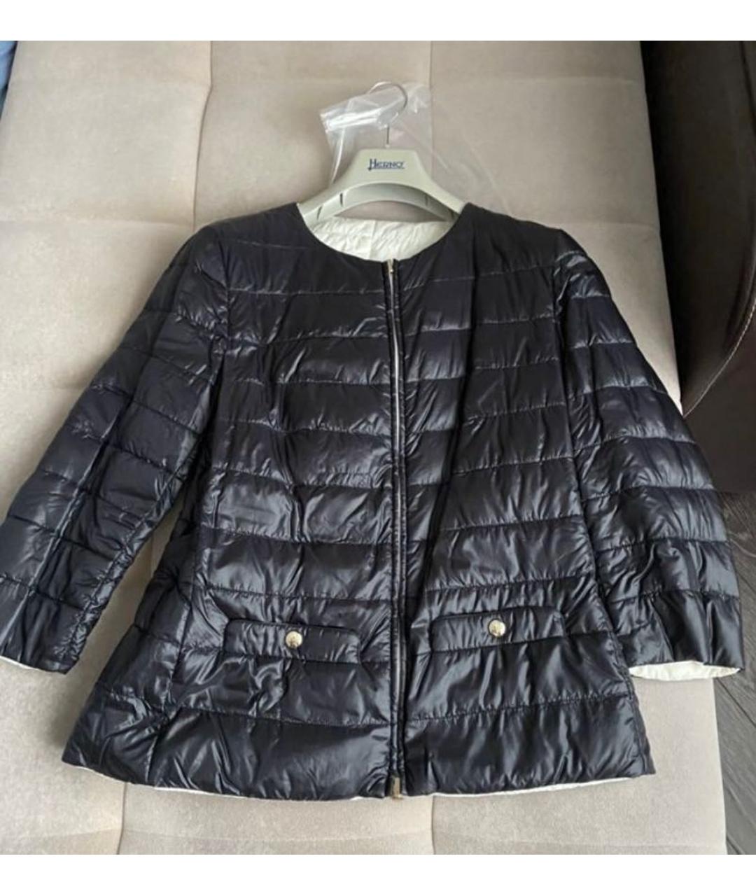 HERNO Черная полиамидовая куртка, фото 9
