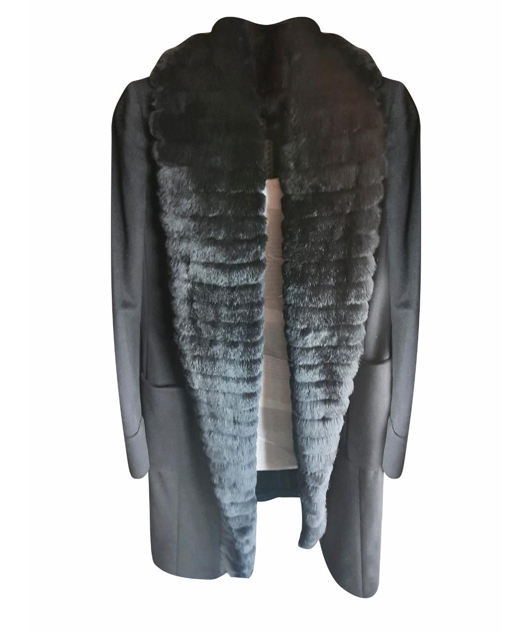 ARMANI COLLEZIONI Черное кашемировое пальто, фото 1