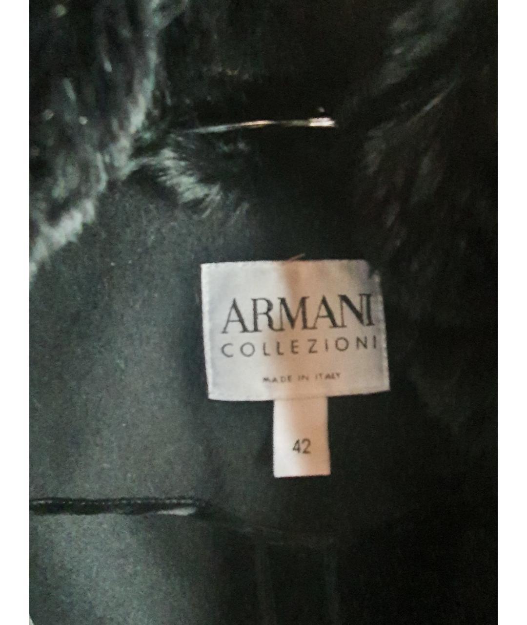 ARMANI COLLEZIONI Черное кашемировое пальто, фото 4