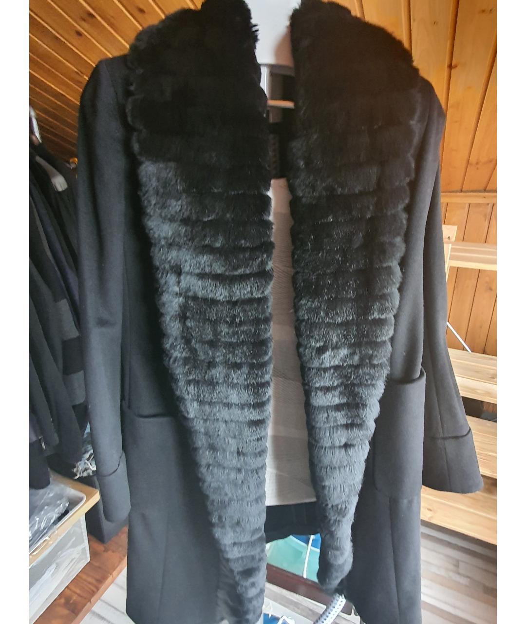 ARMANI COLLEZIONI Черное кашемировое пальто, фото 7