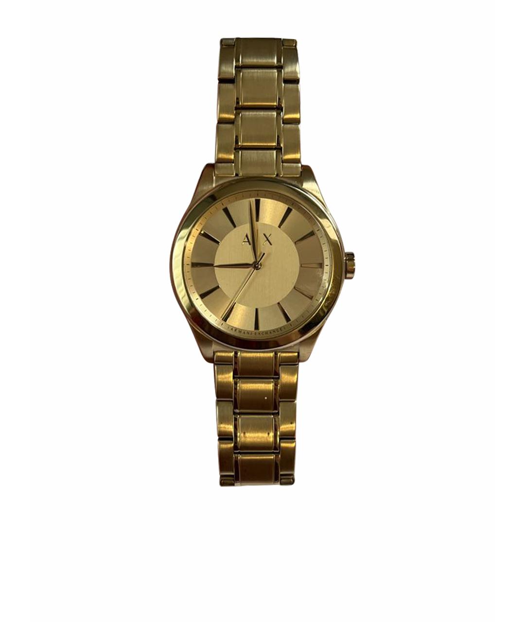 ARMANI EXCHANGE Золотые стальные часы, фото 1
