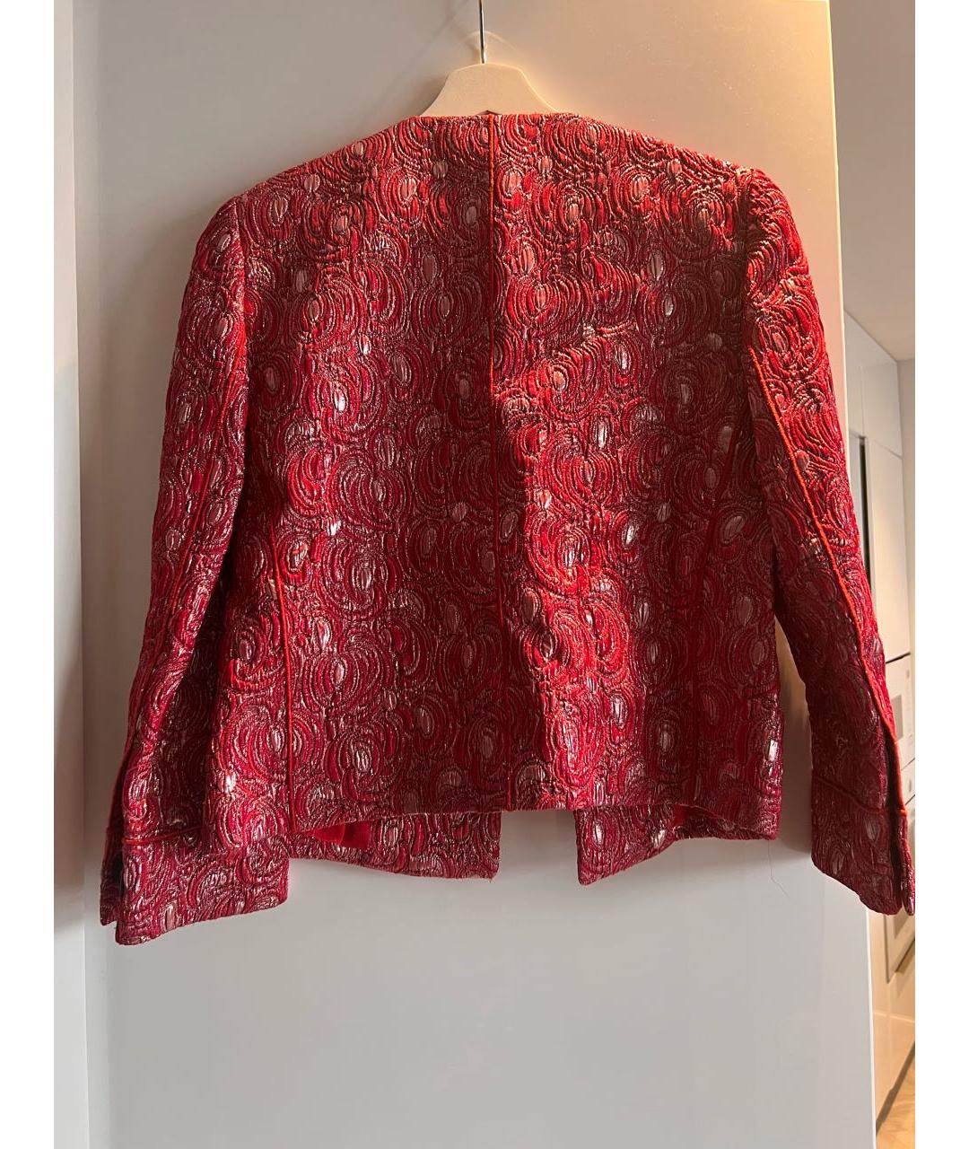 DOLCE&GABBANA Красный ацетатный жакет/пиджак, фото 2